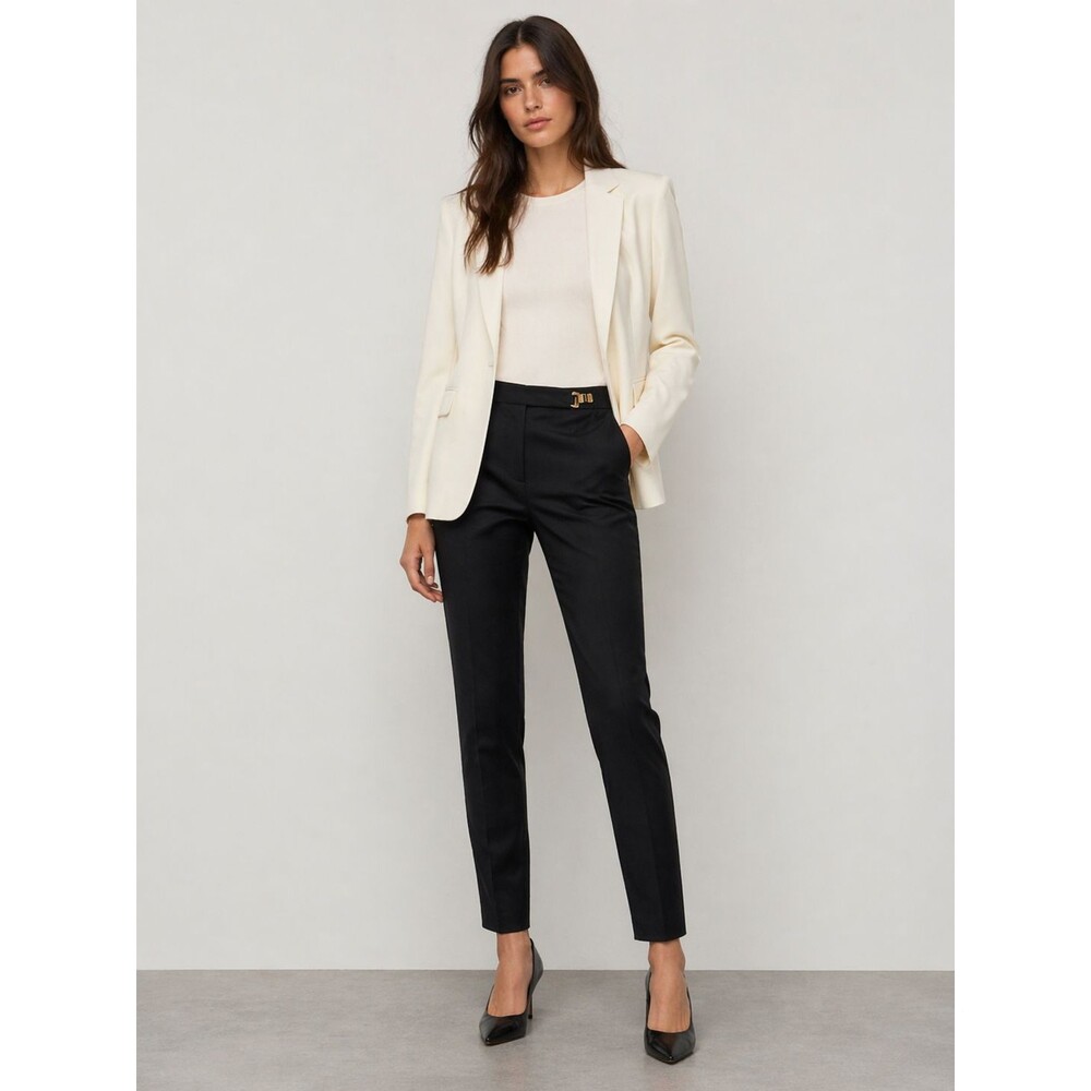 Sandro Paris Women’s Tailored Dress Black  Pants EU 34 US 2 Cotton - Picture 9 of 16